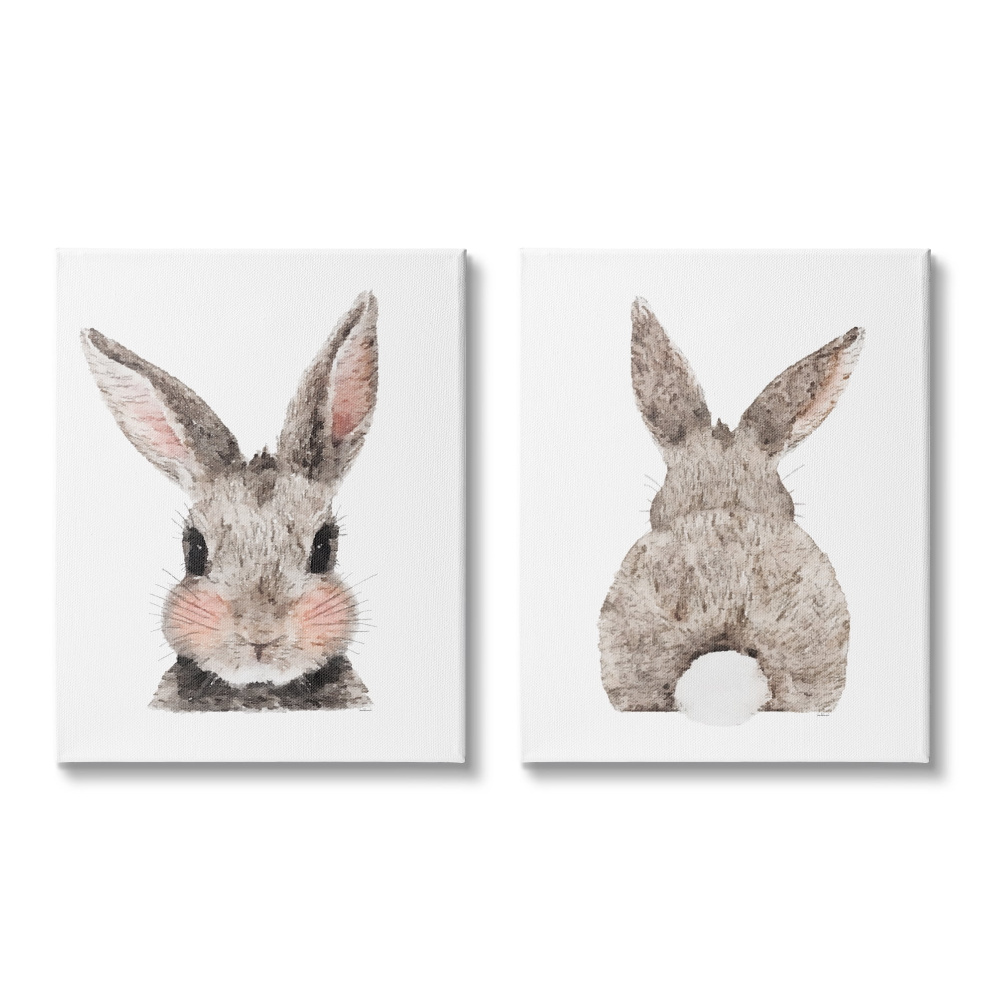Stupell Indtries Adorable Bunny Cotton Tail Kid's Rabbit Blhing,24 x 30,Design by Amanda Greenwood
