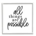 thumbnail image 1 of Stupell Indtries All Things Are Possible Motivational Phrase Minimal Typography,12 x 12,Design by Jessica Mundo, 1 of 7