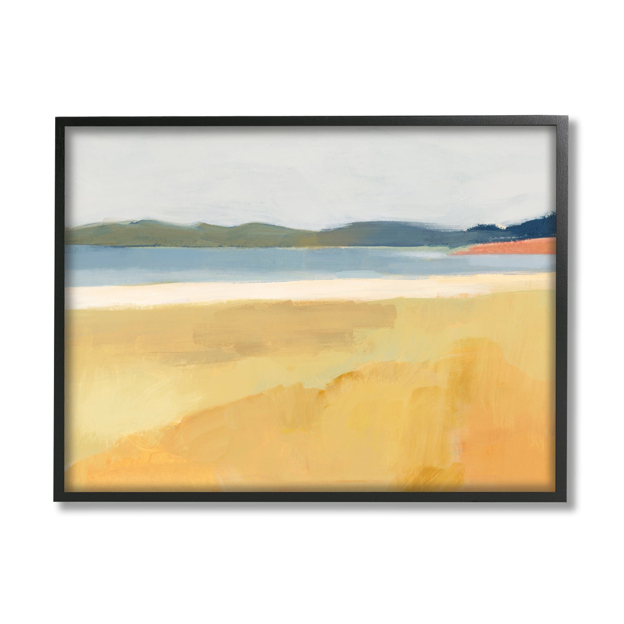Stupell Indtries Autumn Grassy Field Lake Landscape Distant Rolling Hills,30 x 24,Design by Victoria Barnes&nbsp;
