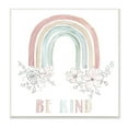 thumbnail image 1 of Stupell Indtries Be Kind Phrase Spring Florals Soft Tone Rainbow,12 x 12,Design by Nan, 1 of 6