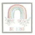 thumbnail image 1 of Stupell Indtries Be Kind Phrase Spring Florals Soft Tone Rainbow,17 x 17,Design by Nan, 1 of 7