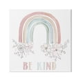 thumbnail image 1 of Stupell Indtries Be Kind Phrase Spring Florals Soft Tone Rainbow,36 x 36,Design by Nan, 1 of 6