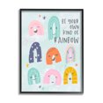 thumbnail image 1 of Stupell Indtries Be Your Own Rainbow Phrase Playful Kid's Illtration,11 x 14,Design by Anna Quach, 1 of 7