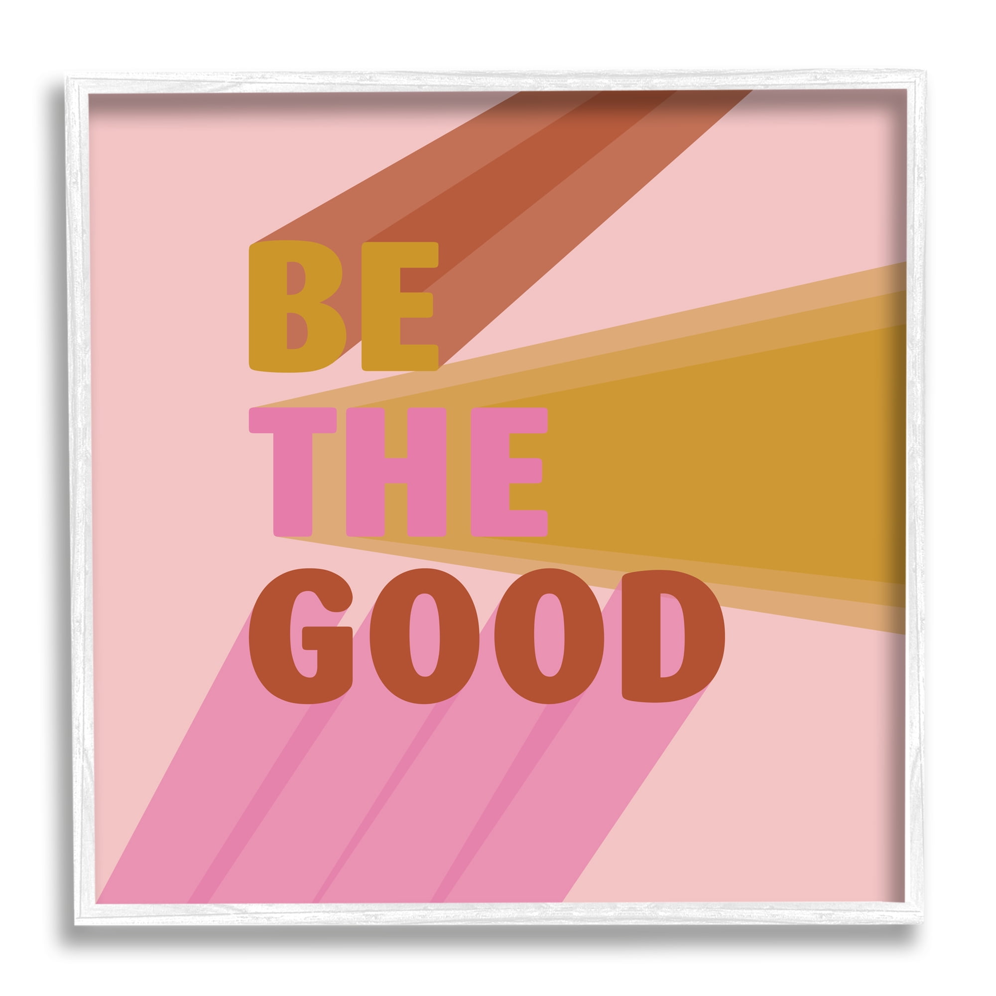 Stupell Indtries Be the Good Positivity Phrase Geometric Pop Typography,12 x 12,Design by Sd Graphics Studio