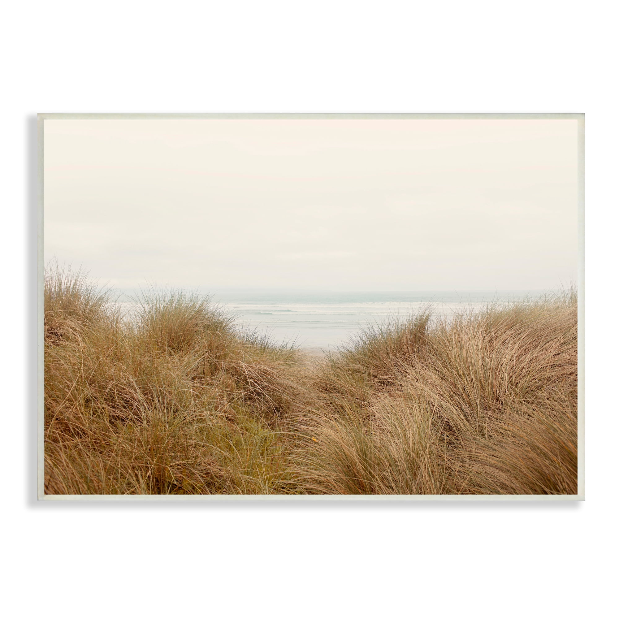 Stupell Indtries Beach Behind Tall Grass Sun Bleached Ocean Landscape,19 x 13,Design by Ian Winstanley