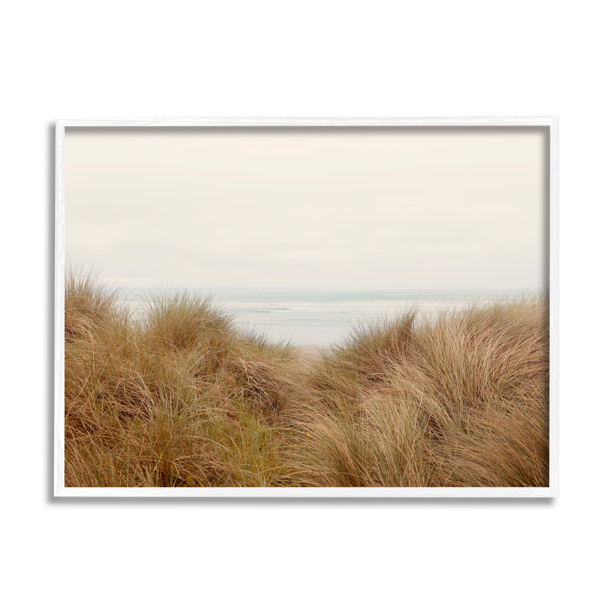 Stupell Indtries Beach Behind Tall Grass Sun Bleached Ocean Landscape,30 x 24,Design by Ian Winstanley