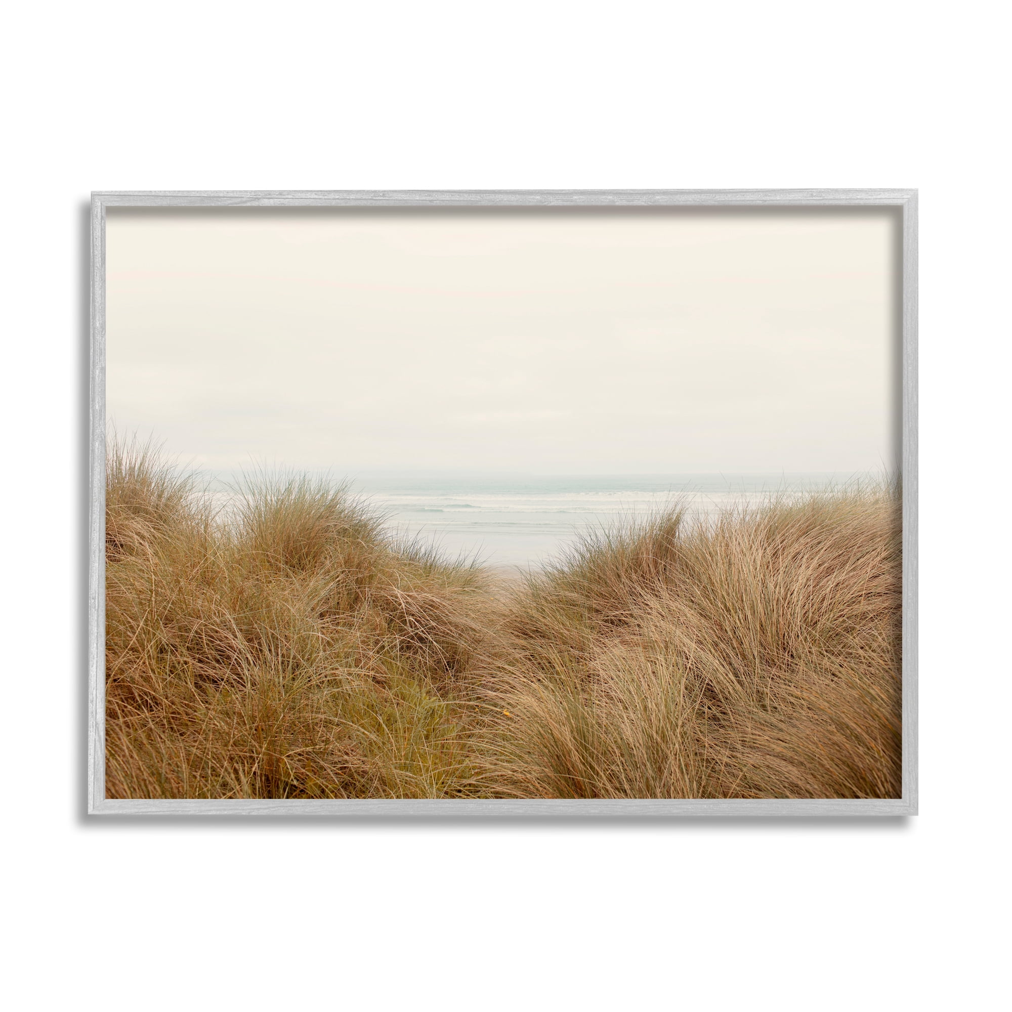 Stupell Indtries Beach Behind Tall Grass Sun Bleached Ocean Landscape,30 x 24,Design by Ian Winstanley