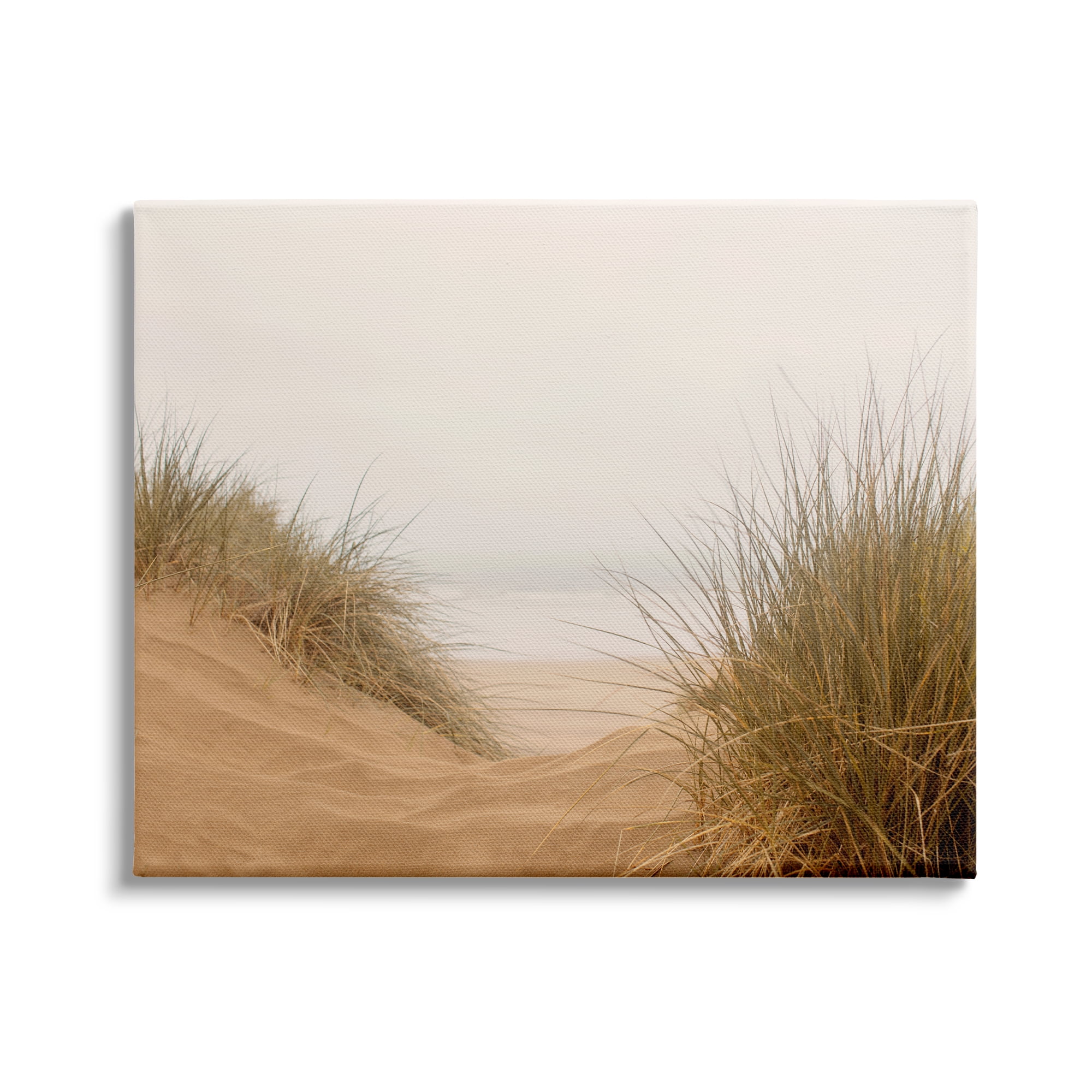 Stupell Indtries Beach Sand Dune Path Tall Grass Muted Sky,30 x 24,Design by Ian Winstanley