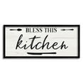 thumbnail image 1 of Stupell Indtries Bless This Kitchen Phrase Minimal Typography Fork Knife,30 x 13,Design by Natalie Carpentieri, 1 of 7