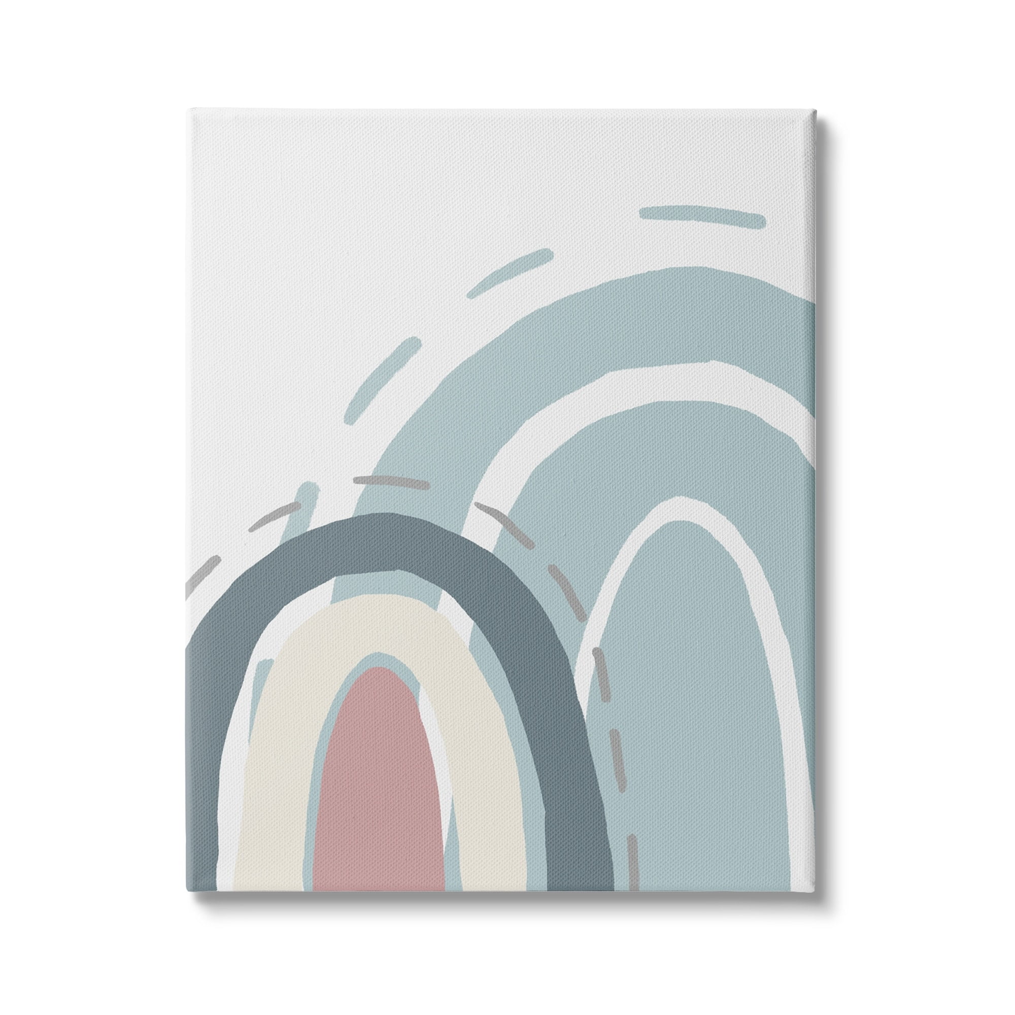 Stupell Indtries Blue Double Rainbow Abstract Soft Neutral Sky,24 x 30,Design by Kali Wilson