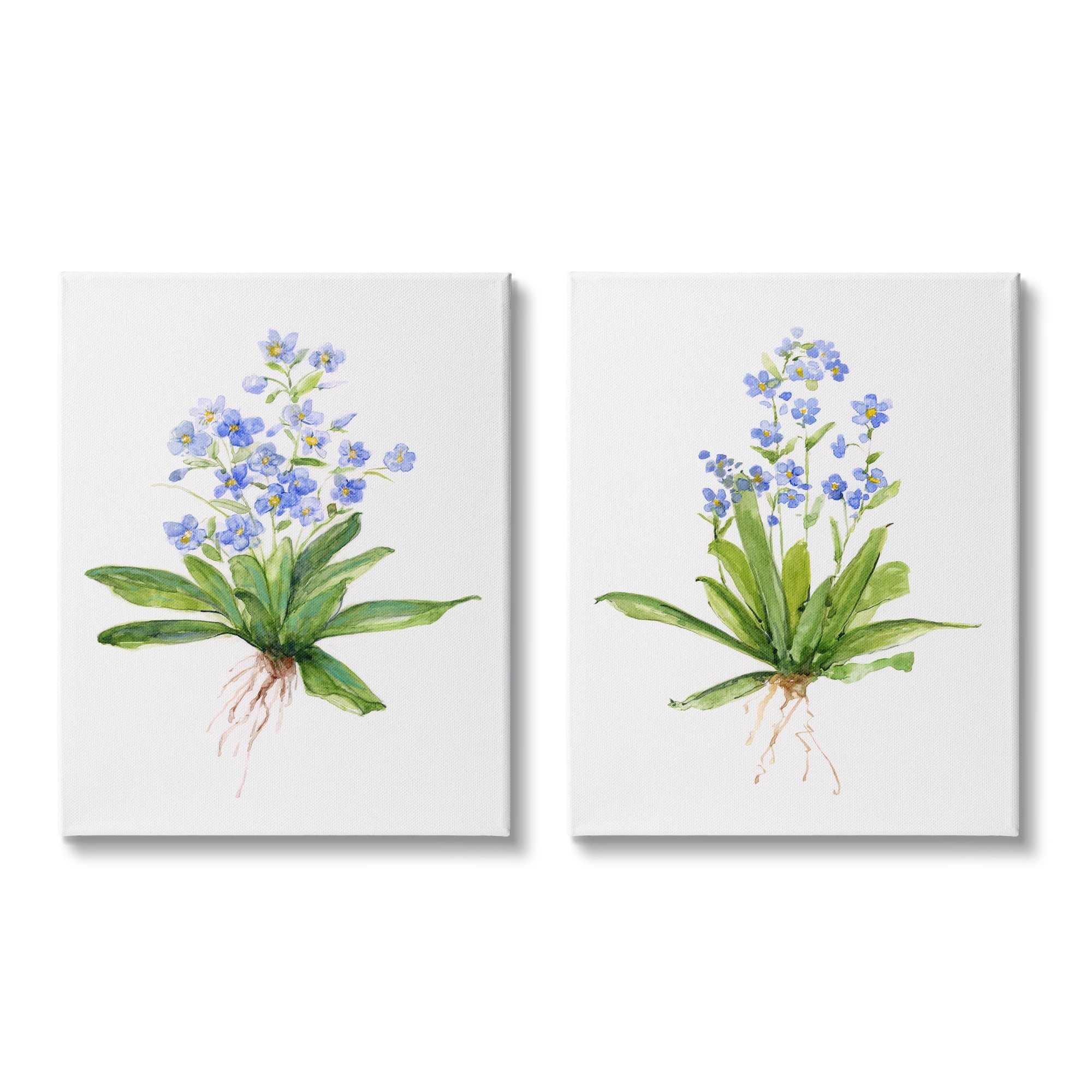 Stupell Indtries Bluebird Garden Floral Bunch Spring Flower Bouquets,24 x 30,Design by Sally Swatland