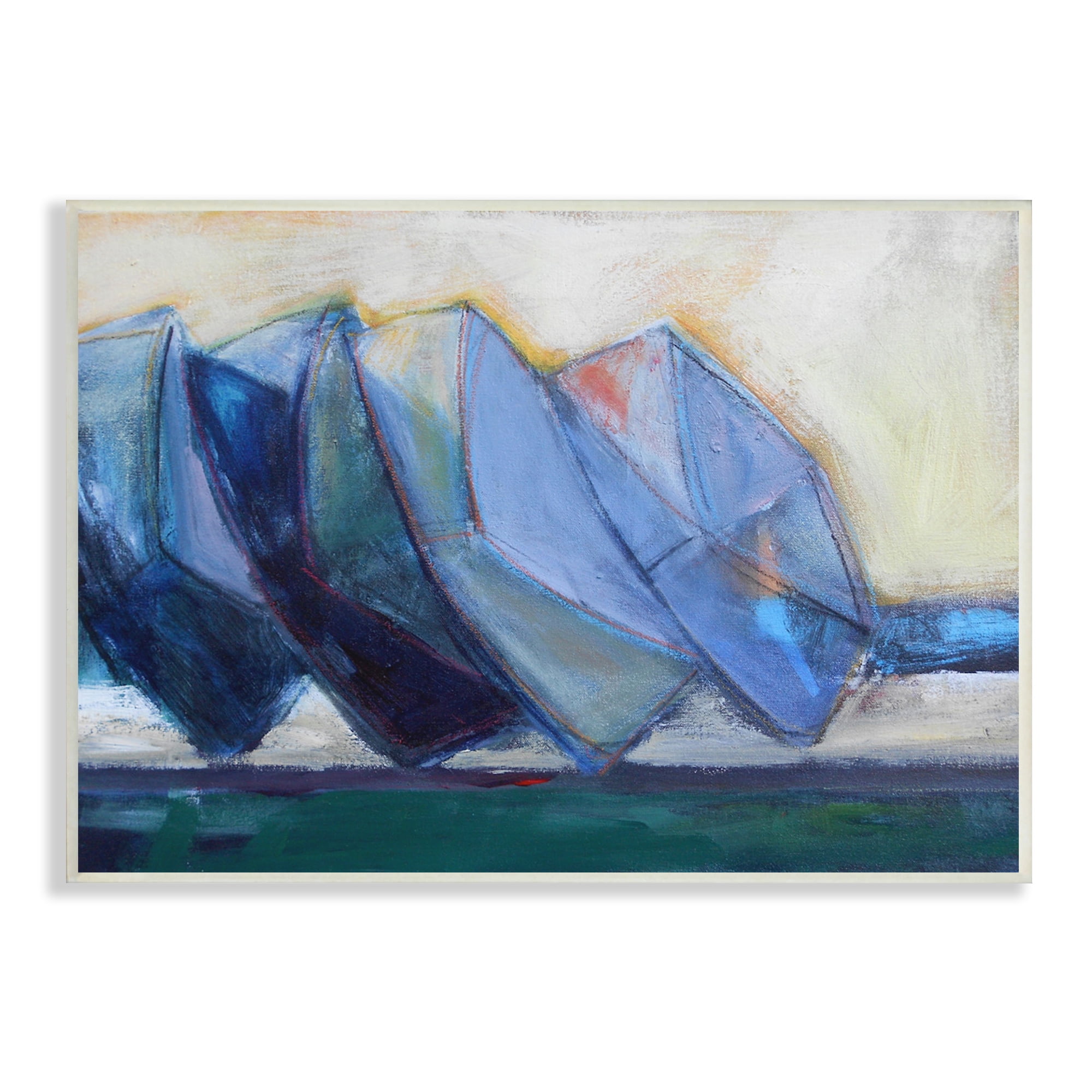 Stupell Indtries Boats Stacked at Shoreline Abstract Beach Still Life,15 x 10,Design by Snne Marie