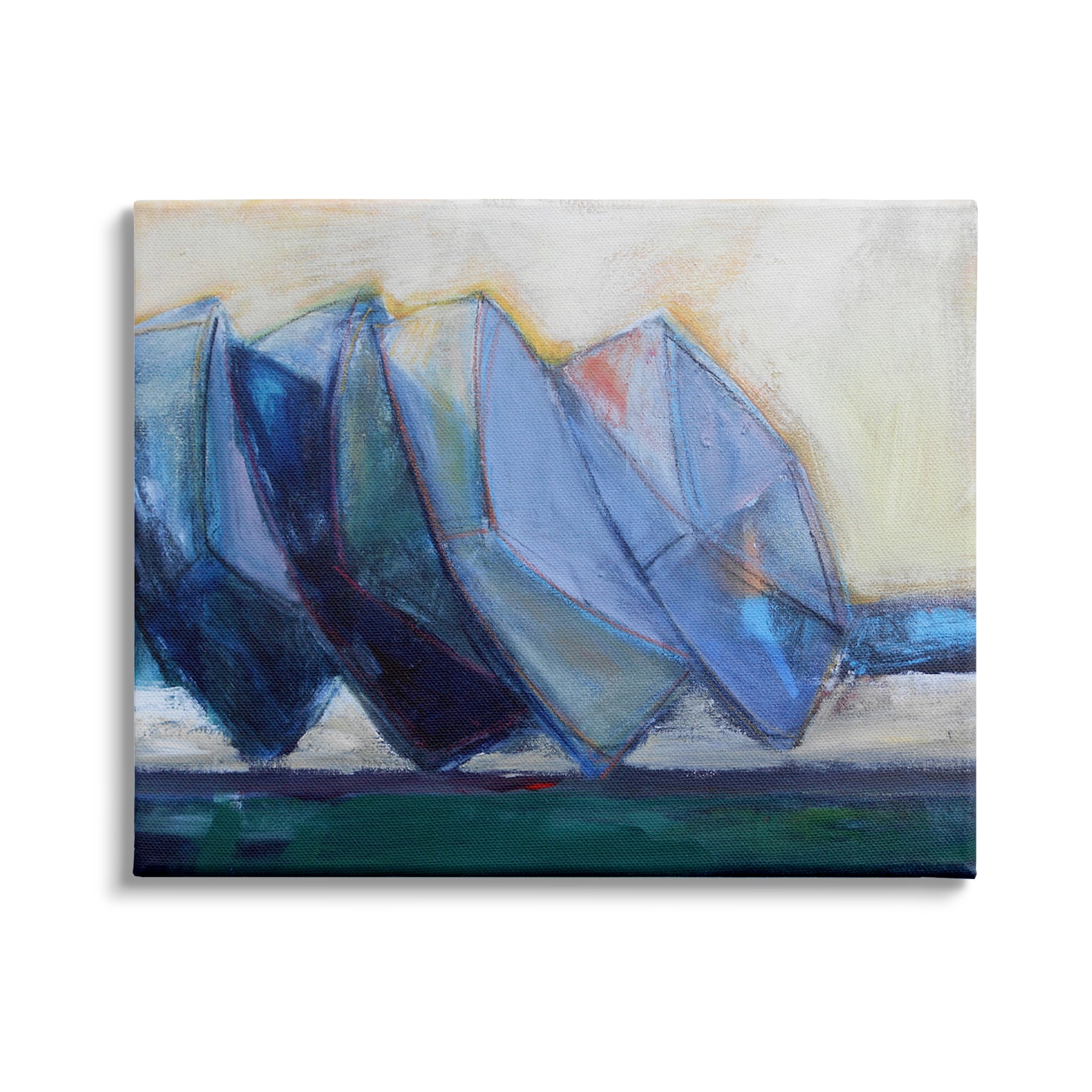 Stupell Indtries Boats Stacked at Shoreline Abstract Beach Still Life,20 x 16,Design by Snne Marie