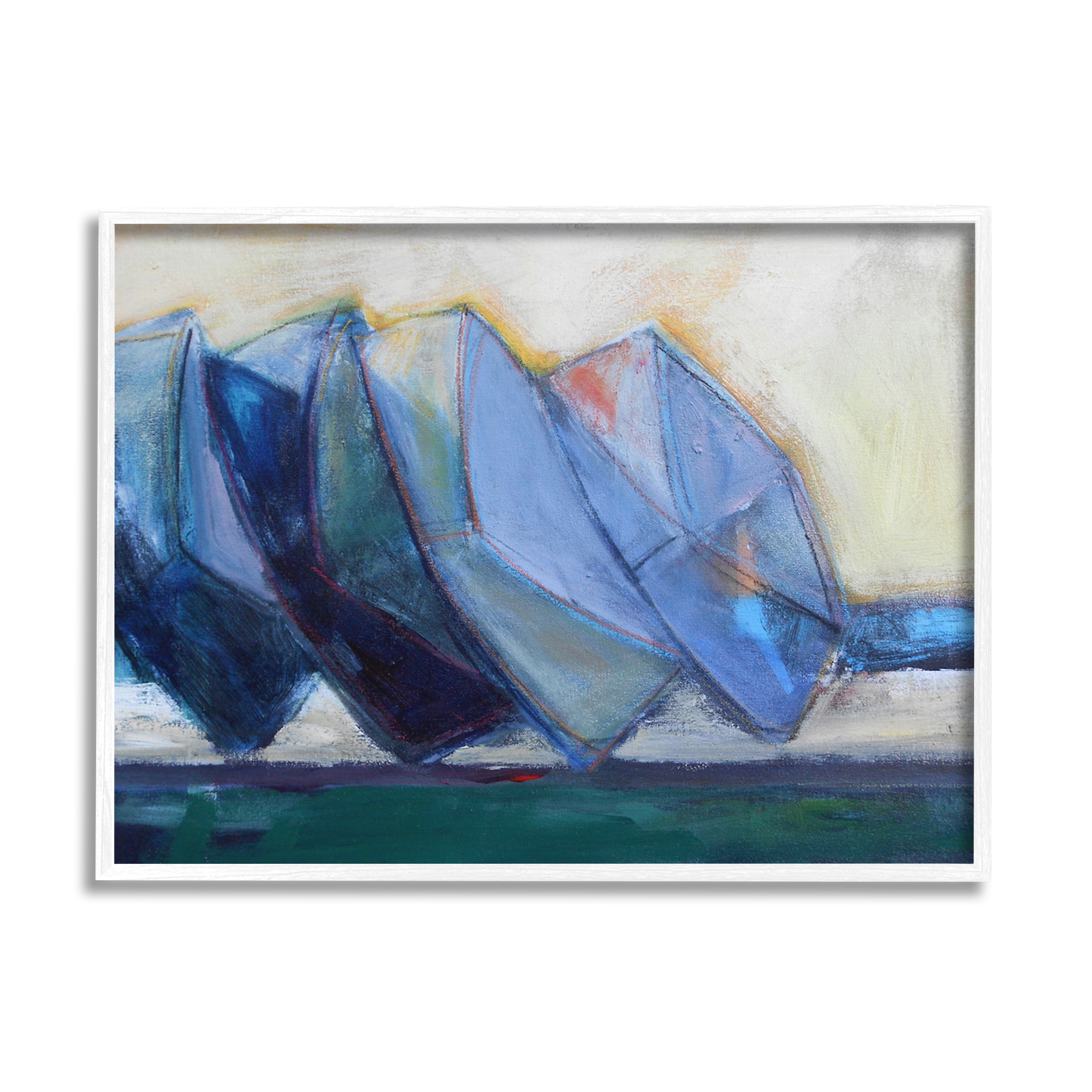 Stupell Indtries Boats Stacked at Shoreline Abstract Beach Still Life,30 x 24,Design by Snne Marie