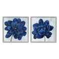 thumbnail image 1 of Stupell Indtries Bold Royal Blue Florals Blooming Chic Petal Flower,12 x 12,Design by Nan, 1 of 5