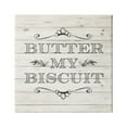 thumbnail image 1 of Stupell Indtries Butter My Biscuit Sign Charming Beige Country Pattern,24 x 24,Design by Sd Graphics Studio, 1 of 6