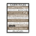thumbnail image 1 of Stupell Indtries Cabin Rules Motivational List Rtic Forest Plank Pattern,16 x 20,Design by Natalie Carpentieri, 1 of 7