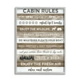 thumbnail image 1 of Stupell Indtries Cabin Rules Motivational List Rtic Forest Plank Pattern,24 x 30,Design by Natalie Carpentieri, 1 of 7