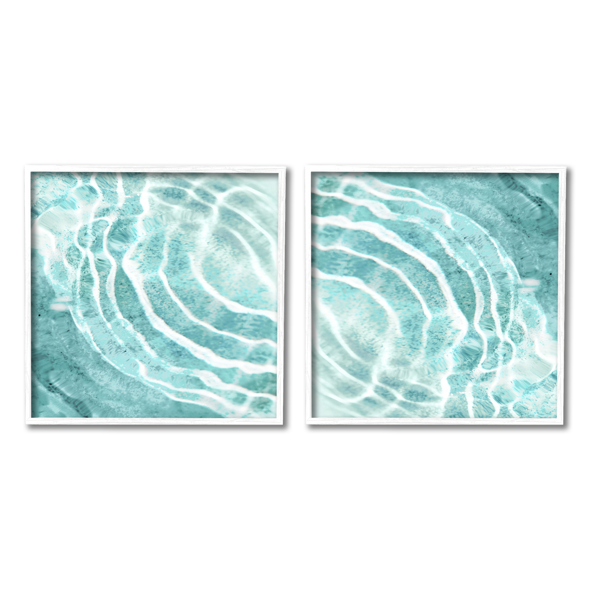 Stupell Indtries Calm Blue Water Ripples Clear Tropical Lake,24 x 24,Design by Maggie Olsen
