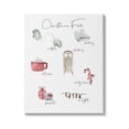 thumbnail image 1 of Stupell Indtries Christmas Fun Illtrated Item List Festive Holiday Traditions,24 x 30,Design by Lucille Price, 1 of 6