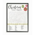 thumbnail image 1 of Stupell Indtries Christmas Word Search Holiday Activity Text Design Framed Wall Art Design by Daphne Polselli, 16" x 20", Black Framed, 1 of 5
