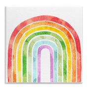 Stupell Industries Cottage Classic Rainbow Sky Distressed Arch Patterns Wall Plaque Art, 12 x 12, by Ziwei Li