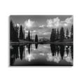 thumbnail image 1 of Stupell Indtries Cloudy Lake Mountain Reflection Tall Pines Photography Landscape,30 x 24,Design by J.C. Leacock, 1 of 6