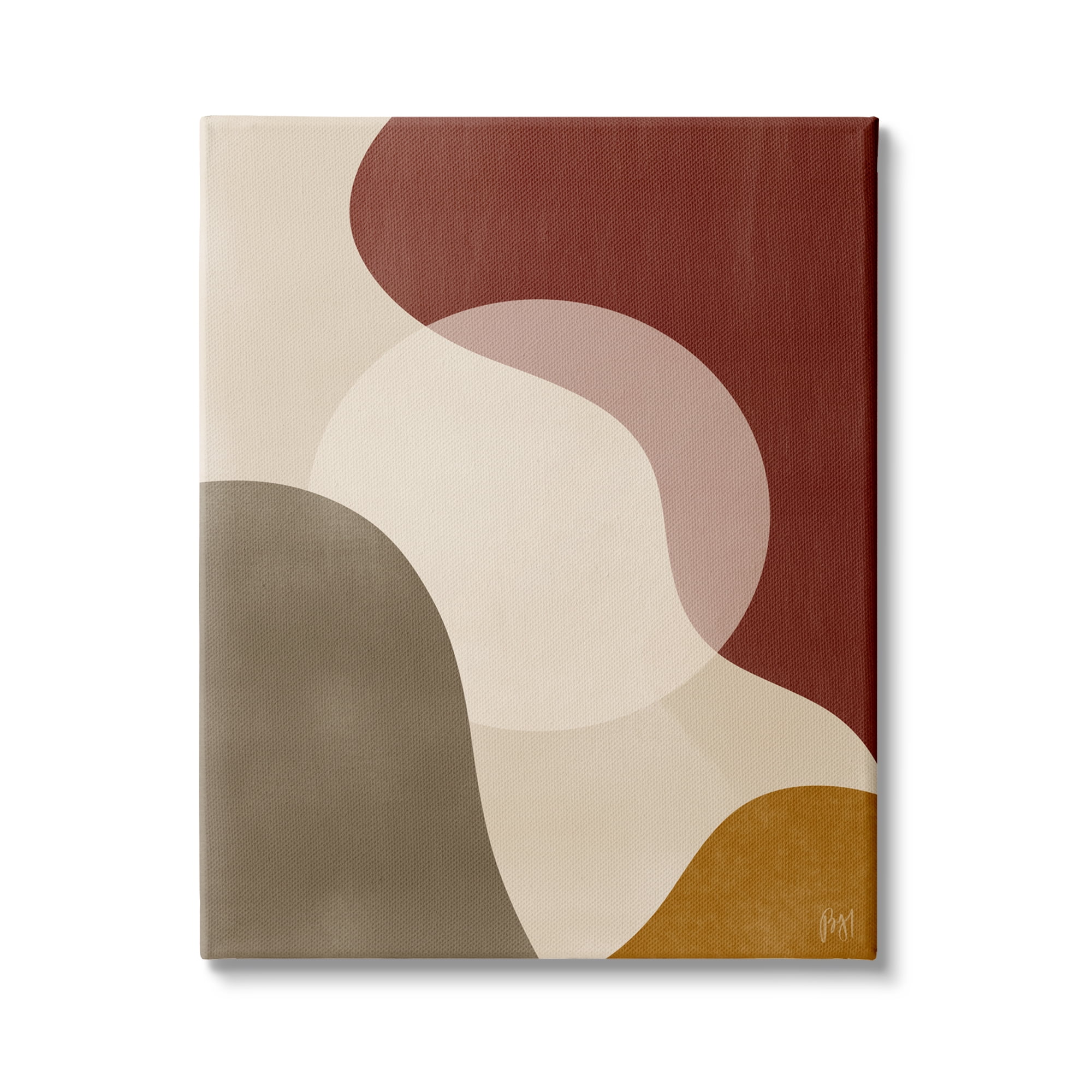 Stupell Indtries Colliding Worlds Abstraction Desert Sun Tones Brown Red,24 x 30,Design by Birch&Ink