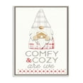 thumbnail image 1 of Stupell Indtries Comfy and Cozy Phrase Red Plaid Christmas Gnome Black Framed Wall Art, 11 x 14, Design by PDR, LLC, 1 of 6