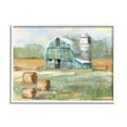 thumbnail image 1 of Stupell Indtries Contemporary Blue Farm Barn Hay Bails Empty Field,20 x 16,Design by Sally Swatland, 1 of 7