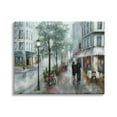 thumbnail image 1 of Stupell Indtries Couple Walking Through Traditional Rainy City Architecture,48 x 36,Design by Nan, 1 of 6