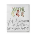 thumbnail image 1 of Stupell Indtries Coziness of this Season Phrase Festive Holiday Stockings,16 x 20,Design by Katie Doucette, 1 of 6