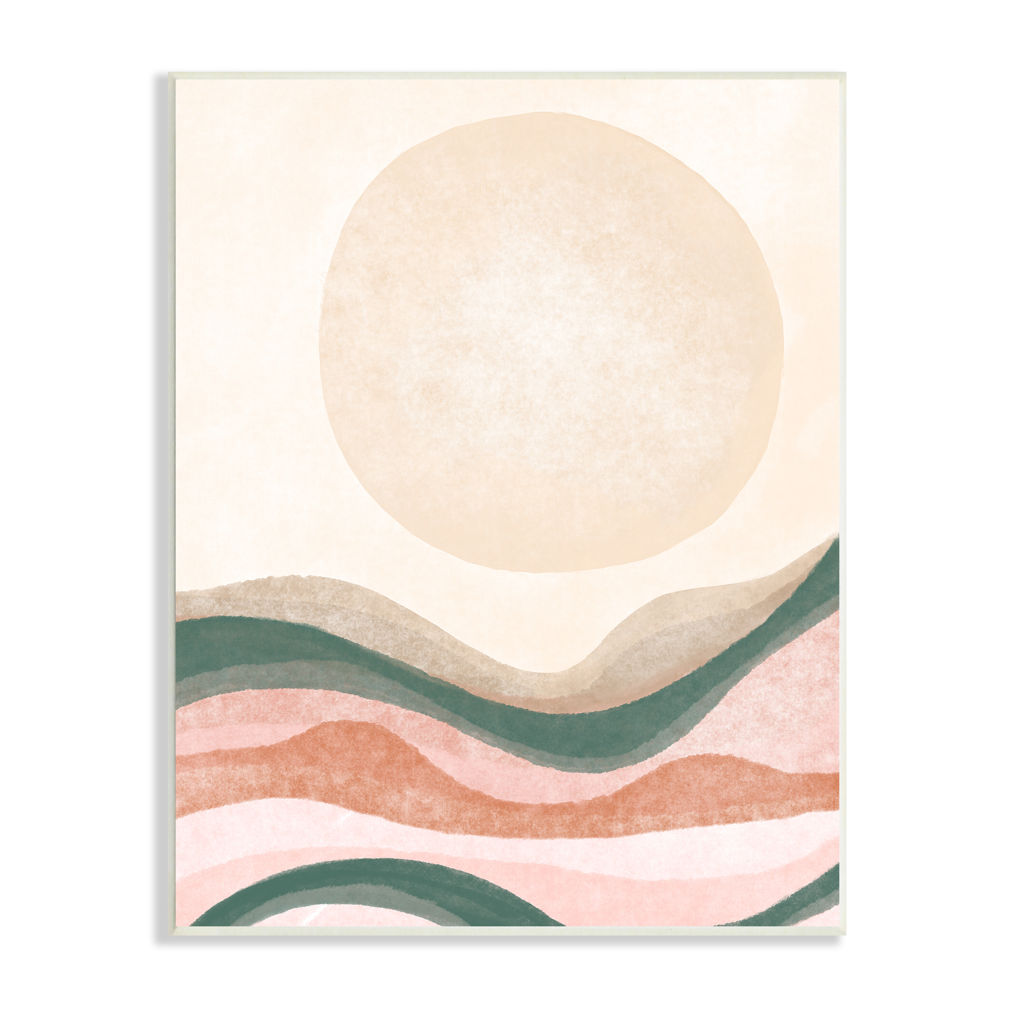 Stupell Indtries Desert Canyon Abstract Landscape Full Sun Soft Neutrals,10 x 15,Design by Daphne Polselli