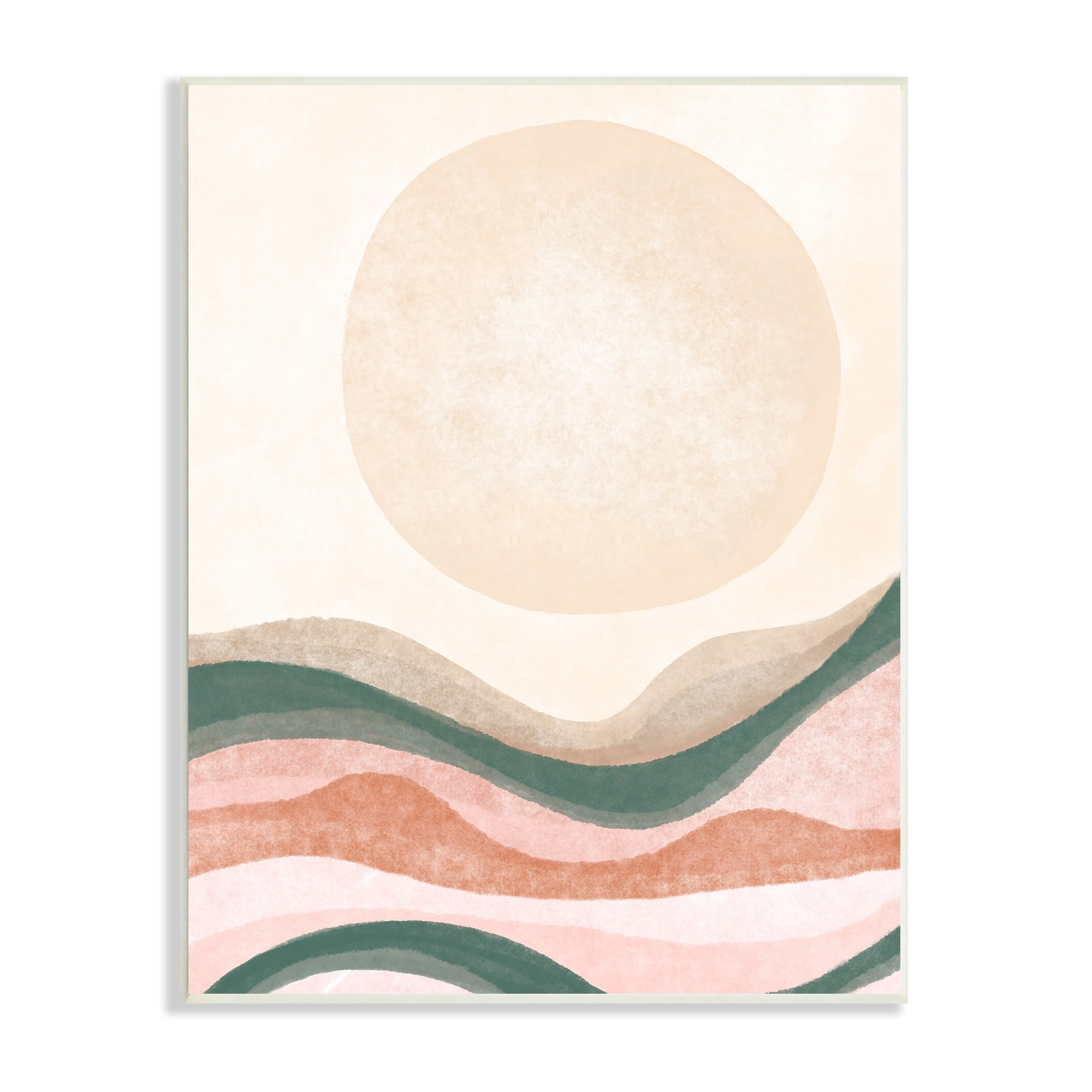 Stupell Indtries Desert Canyon Abstract Landscape Full Sun Soft Neutrals,13 x 19,Design by Daphne Polselli