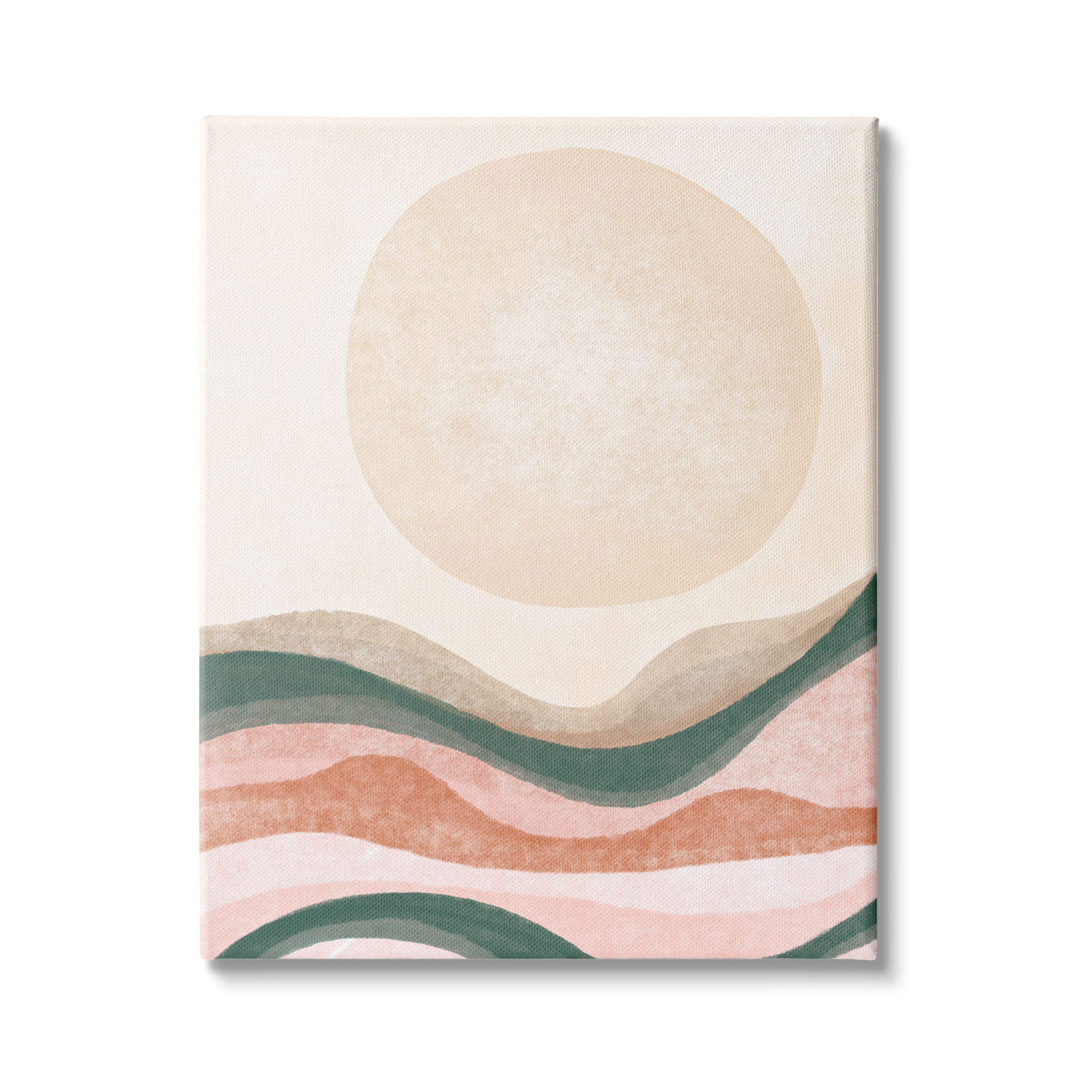 Stupell Indtries Desert Canyon Abstract Landscape Full Sun Soft Neutrals,16 x 20,Design by Daphne Polselli