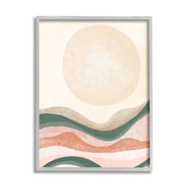 Stupell Indtries Desert Canyon Abstract Landscape Full Sun Soft Neutrals,24 x 30,Design by Daphne Polselli