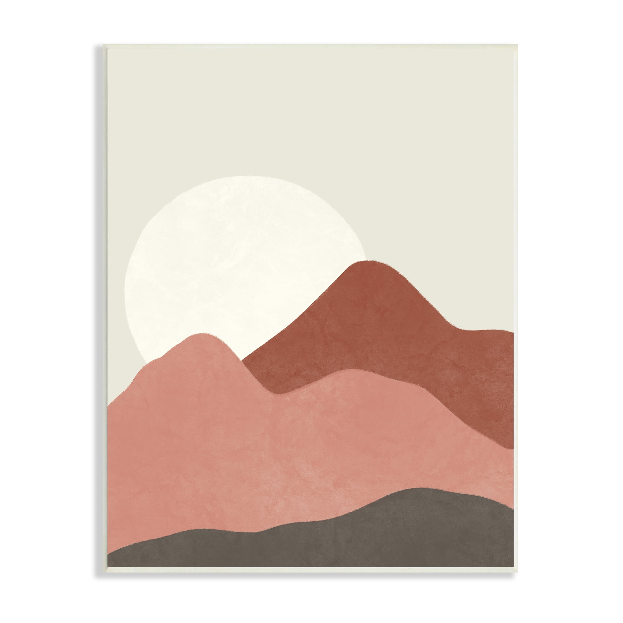 Stupell Indtries Desert Mountain Sunrise Landscape Warm Terracotta Tones,13 x 19,Design by Taylor Shannon Designs
