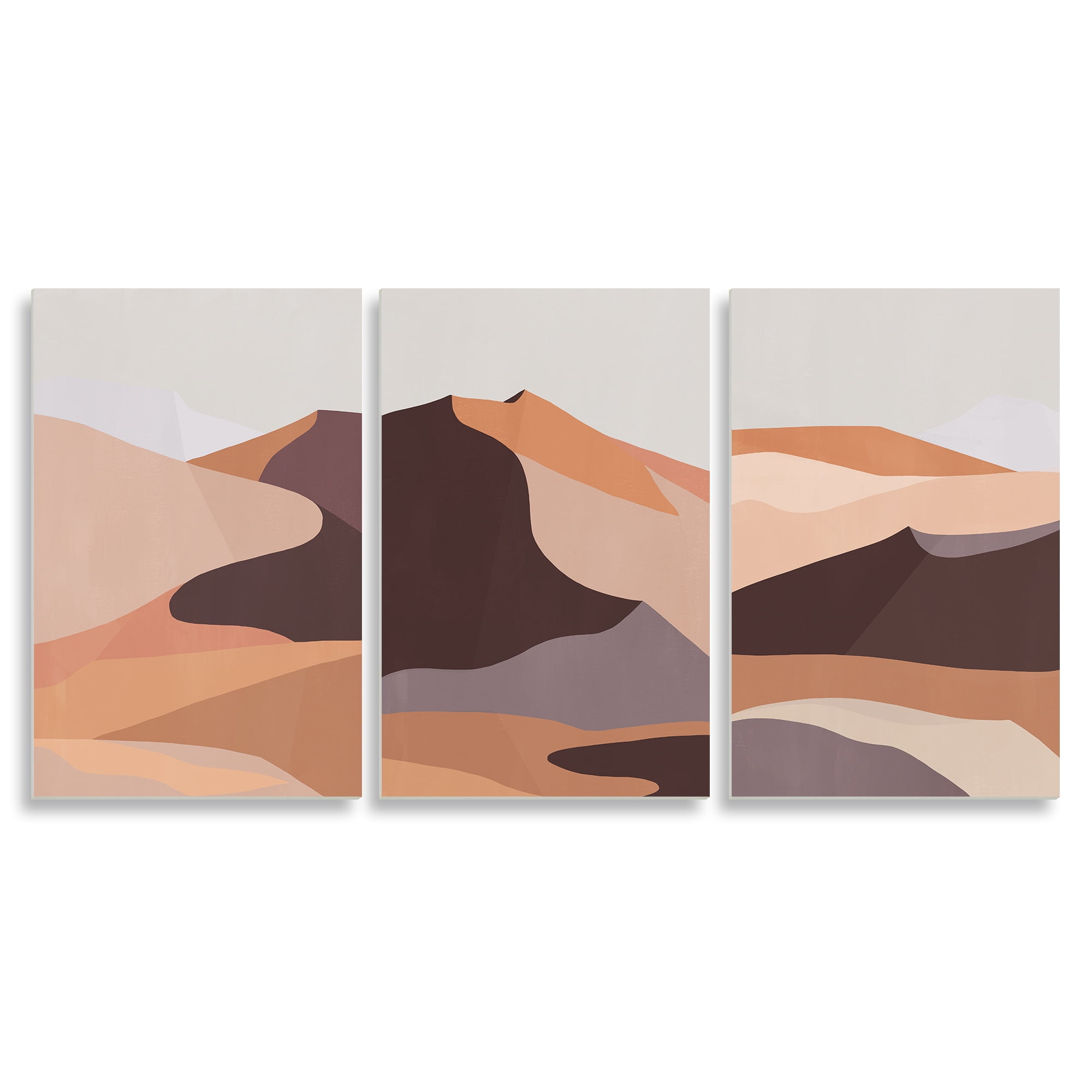 Stupell Indtries Desert Sand Dunes Beige Brown Abstraction,11 x 17,Design by Annie Warren