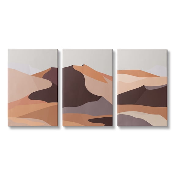 Stupell Indtries Desert Sand Dunes Beige Brown Abstraction,16 x 24,Design by Annie Warren