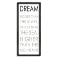 thumbnail image 1 of Stupell Indtries Dream Bigger Than the Stars Motivational Kids Phrase,13 x 30,Design by Anna Quach, 1 of 7