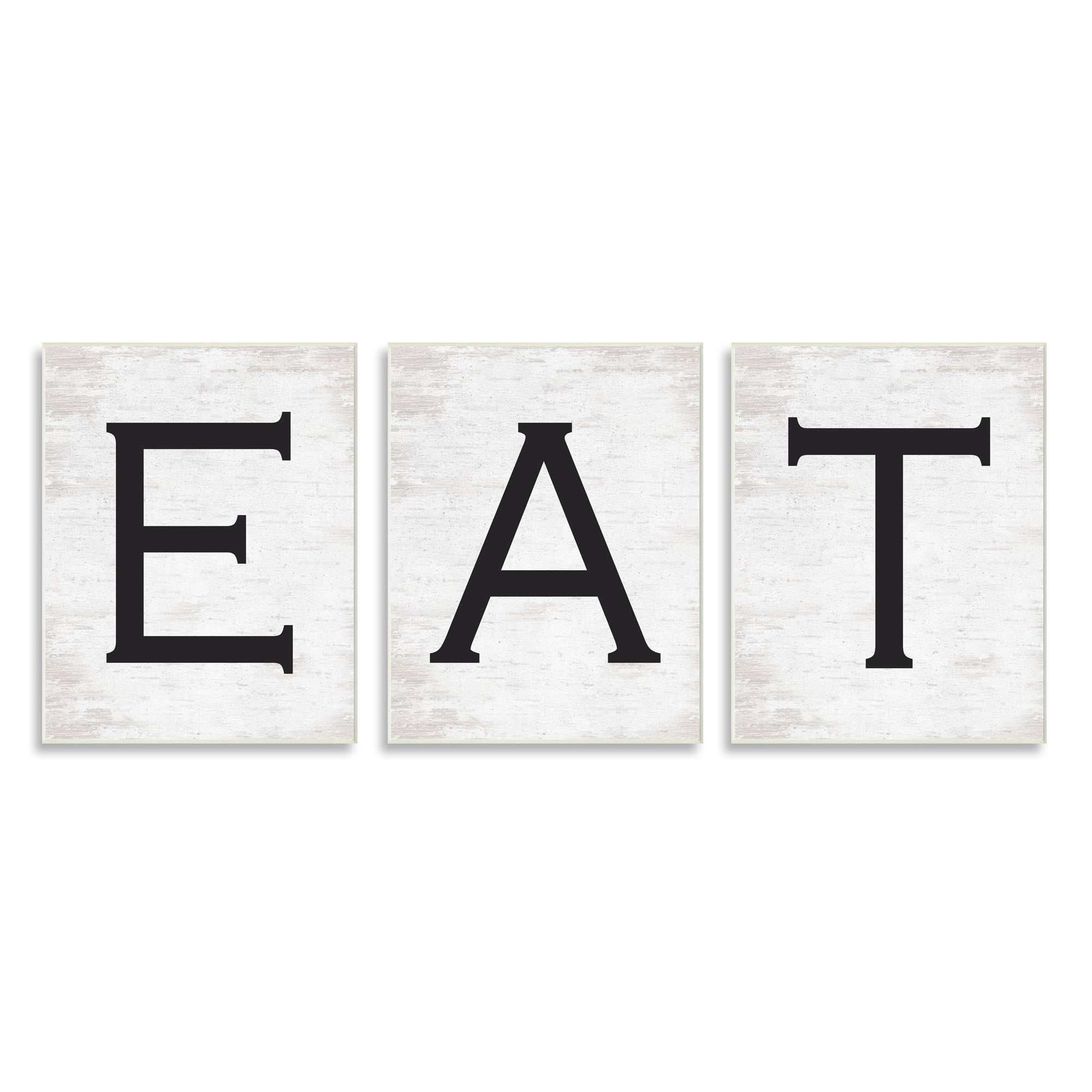 Stupell Indtries Eat Phrase Traditional Typography Minimal Farmhoe Kitchen,13 x 19,Design by Lettered and Lined