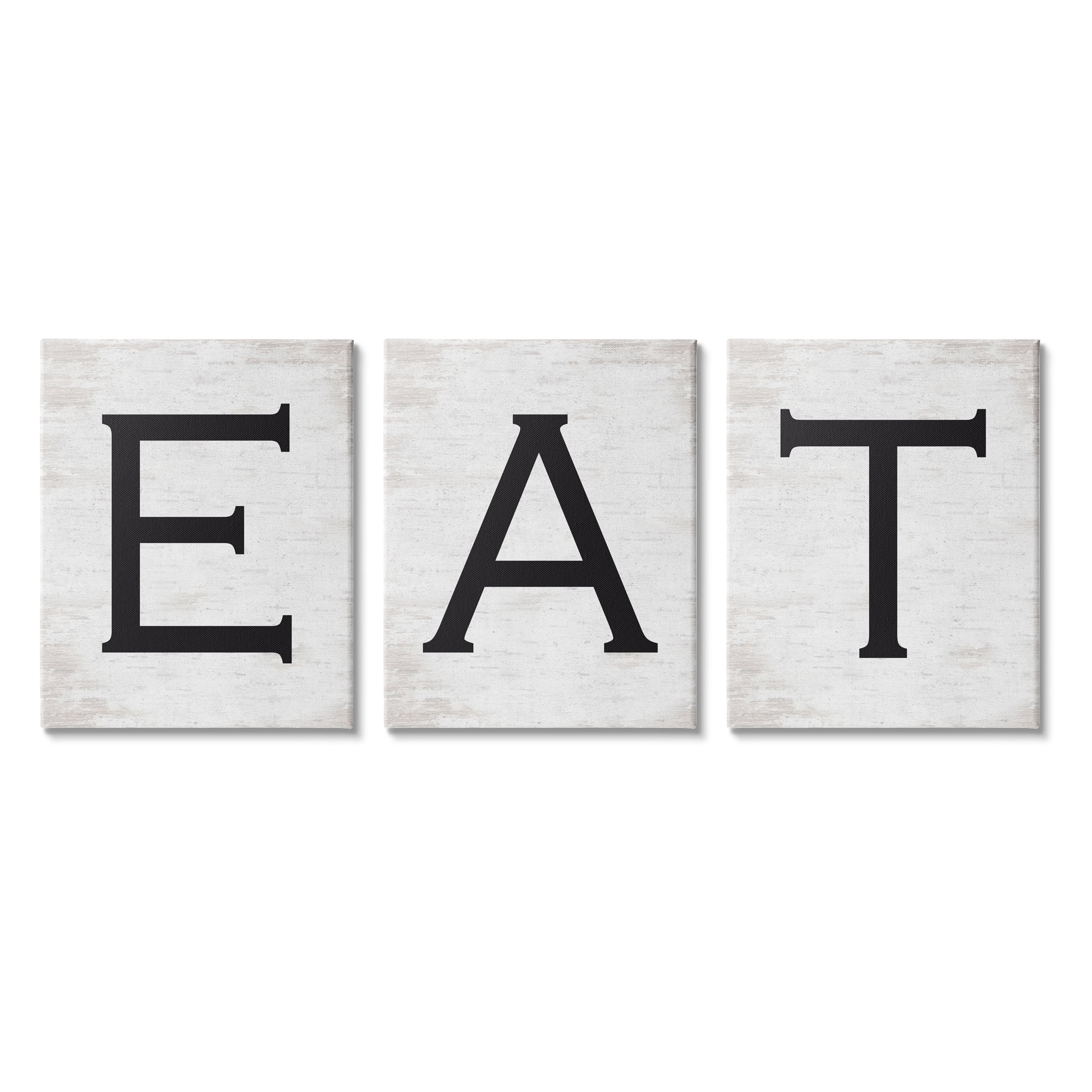 Stupell Indtries Eat Phrase Traditional Typography Minimal Farmhoe Kitchen,24 x 30,Design by Lettered and Lined