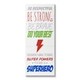thumbnail image 1 of Stupell Indtries Everyday Kids Superhero Phrase Do Your Best Motivation,17 x 40,Design by Anna Quach, 1 of 6