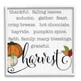 thumbnail image 1 of Stupell Indtries Fall Harvest Phrase List Farm Pumpkins Autumn Leaves,12 x 12,Design by CAD Designs, 1 of 7