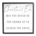 thumbnail image 1 of Stupell Industries Search the Skies Christmas Eve Phrase Winter Holiday Inspirational Painting Black Framed Art Print Wall Art, 12 x 12, 1 of 5