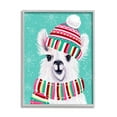 thumbnail image 1 of Stupell Indtries Festive Winter Llama Portrait Snowy Weather Scarf Hat,24 x 30,Design by Elizabeth Tyndall, 1 of 7