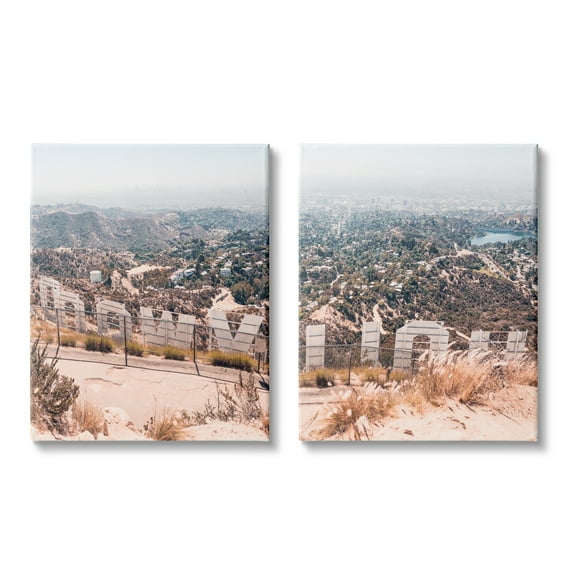 Stupell Indtries Film Capital West Coast Hills Cityscape,16 x 20,Design by Natalie Carpentieri​