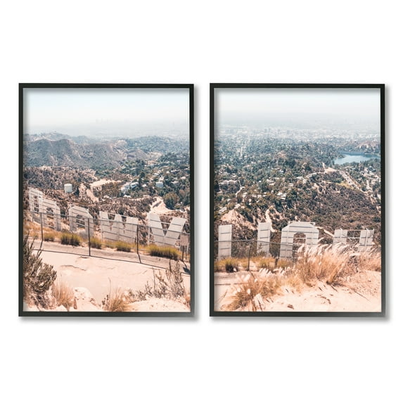 Stupell Indtries Film Capital West Coast Hills Cityscape,16 x 20,Design by Natalie Carpentieri