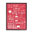 thumbnail image 1 of Stupell Indtries Fire Up Grill Summer BBQ Phrases Red White,16 x 20,Design by Amanda McGee, 1 of 7