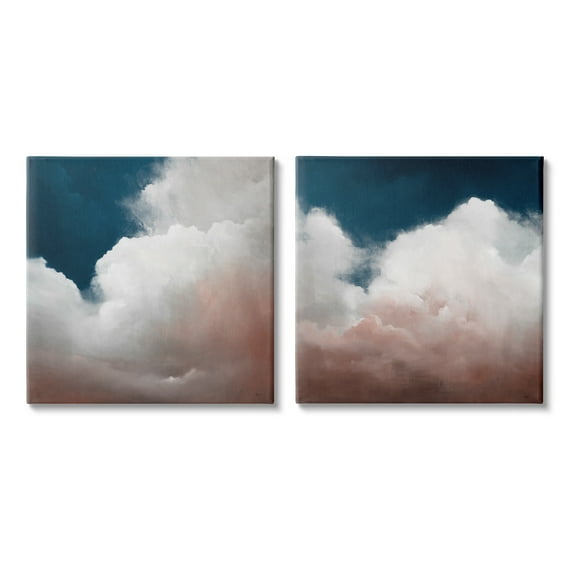 Stupell Indtries Flullfy Clouds Deep Blue Sky Landscape Stormy Day,24 x 24,Design by Haxton